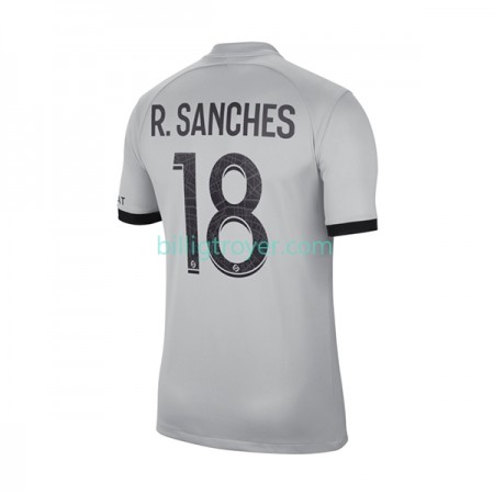 Billige Fotballdrakter Paris Saint-Germain R.Sanches 18 Bortedraktsett 2022/23 Kortermet